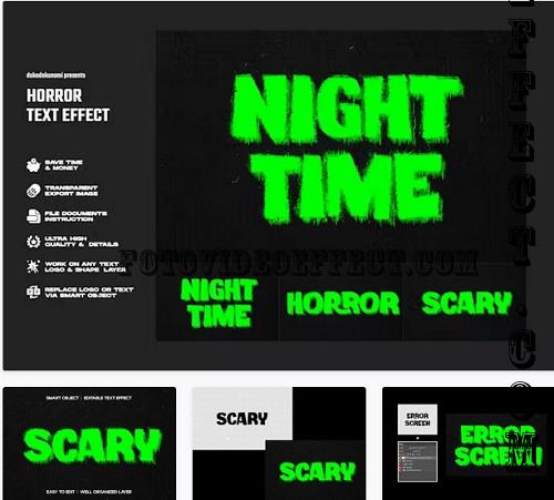 Distressed Horror Text Effect - LPE9TJJ