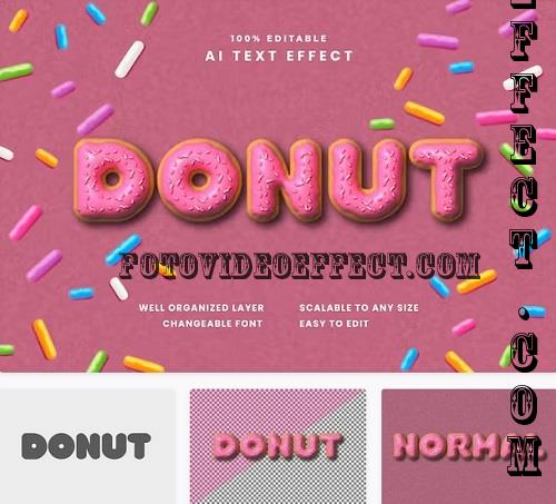 Donut Text Effect - QFTNPCV