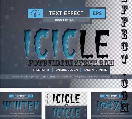 Icicle - Editable Text Effect - 91667451