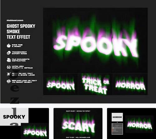 Ghost Spooky Smoke Text Effect - LUEM9WB