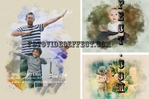 Family Photo Effect Template - 12171473