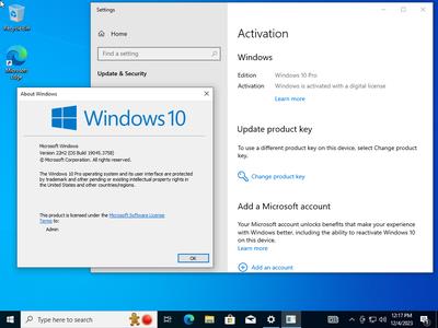 Windows 10 Pro 22H2 build 19045.3758 Preactivated Multilingual (x64) 