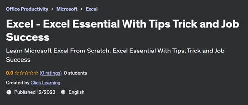 Excel – Excel Essential With Tips Trick and Job Success