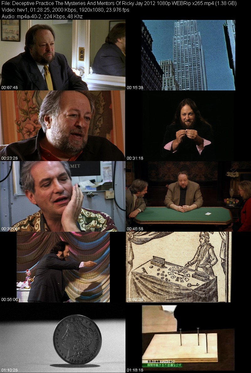 Deceptive Practice The Mysteries And Mentors Of Ricky Jay 2012 1080p WEBRip x265 03bbb66b826884dd79f524d98132468c