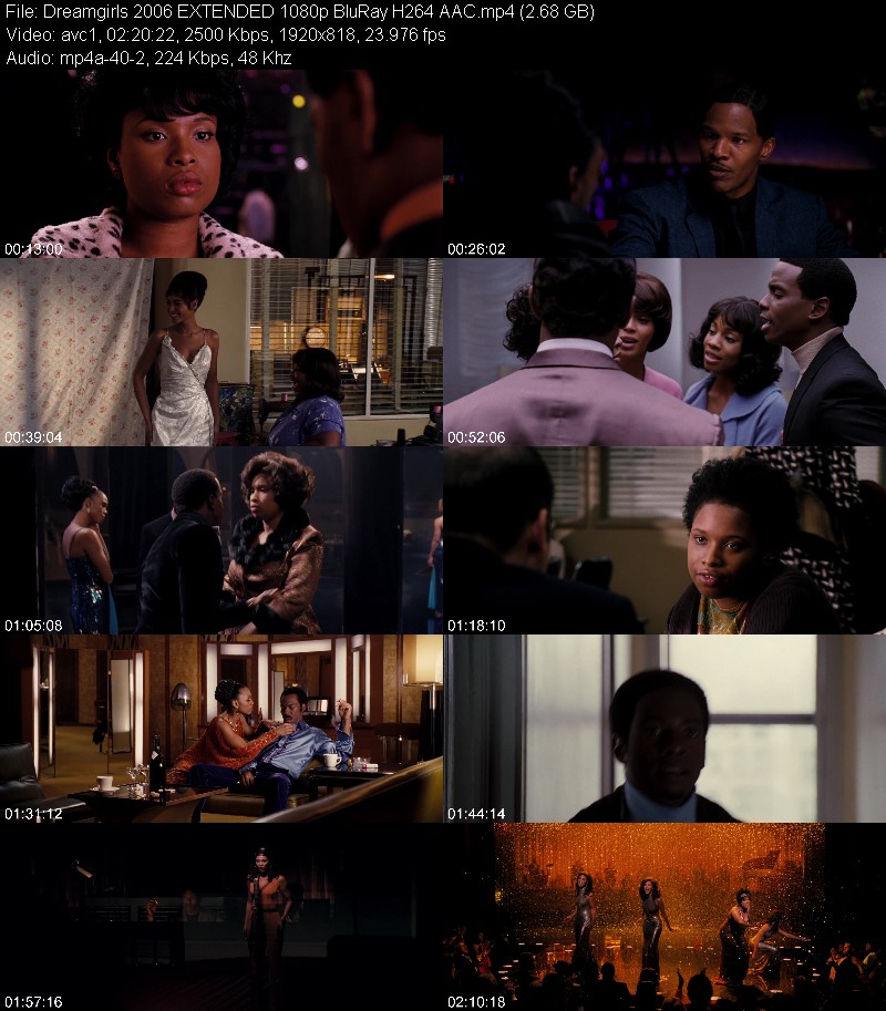 Dreamgirls 2006 EXTENDED 1080p BluRay H264 AAC 7dc6c90645855332d5f3cafbb335d2a9