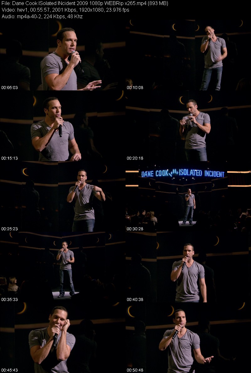 Dane Cook ISolated INcident 2009 1080p WEBRip x265 0fcfe5d8e3978697fc4158fa88824ee6