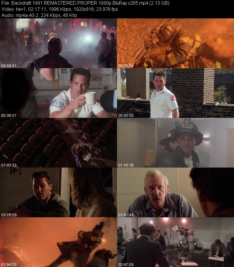 Backdraft 1991 REMASTERED PROPER 1080p BluRay x265 D75c16b1a49e575a7eb6aa6931ee8df3