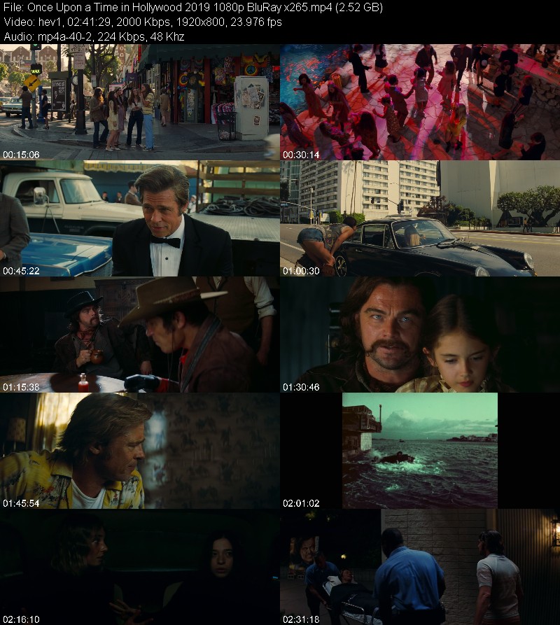 Once Upon a Time in Hollywood 2019 1080p BluRay x265 62fef60d171797ae2cf878750d5a0859