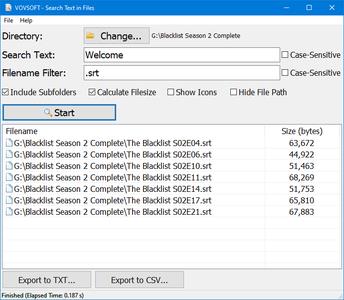 VovSoft Search Text in Files 4.1.0