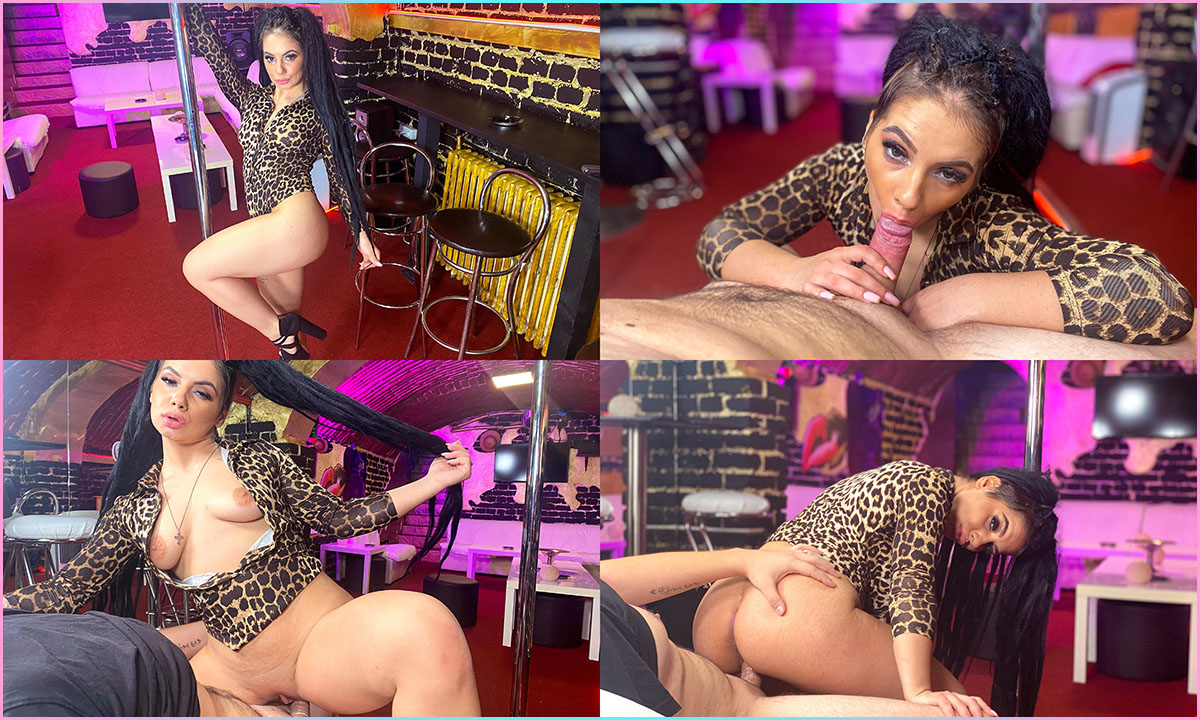 [VRDome / SexLikeReal.com] Bella Sexy - Pleased By The Stripper [06.12.2023, Blow Job, Brunette, Cowgirl, Cum In Mouth, Doggy Style, Hardcore, High Heels, Long Hair, Missionary, Pole, POV, Reverse Cowgirl, Shaved Pussy, Striptease, Tattoo, Virtual Reality