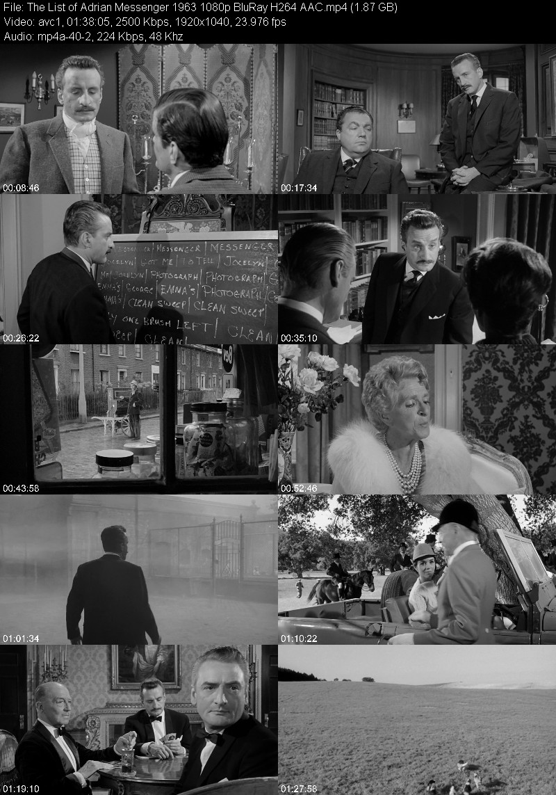 The List of Adrian Messenger 1963 1080p BluRay H264 AAC 82f06474f58a7d519b7120811a4ec271