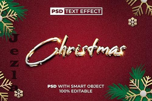 Christmas Text Effect Golden Style - 91678266