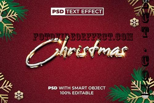 Christmas Text Effect Golden Style - 91678266