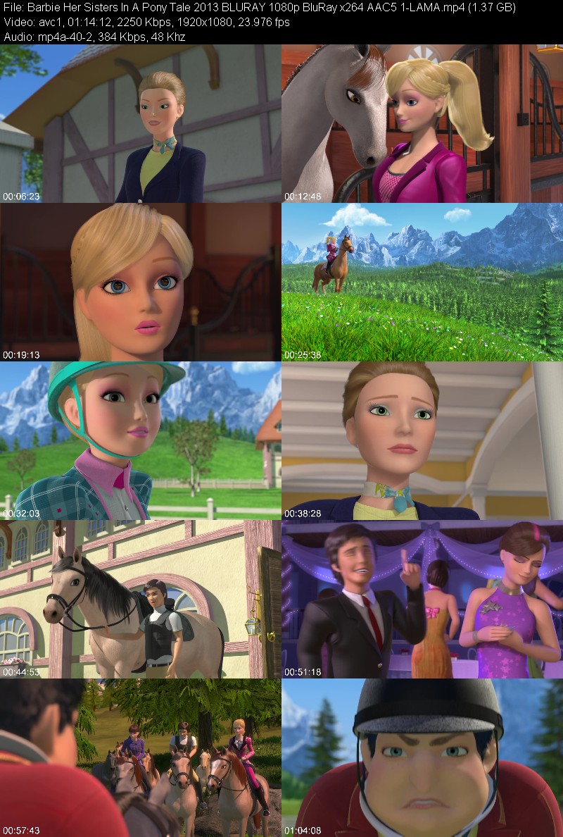 Barbie Her Sisters In A Pony Tale (2013) BLURAY 1080p BluRay 5 1-LAMA 71ac66048ba3321366110bac3fee5a2e