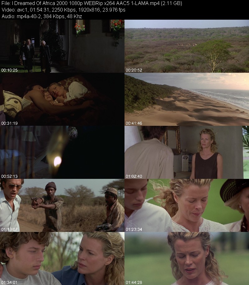 I Dreamed Of Africa (2000) 1080p WEBRip 5 1-LAMA Df34429e165be4e0ed0d17304cf7d72f