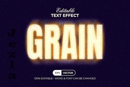 Grain Text Effect Noise Textured - 91670765