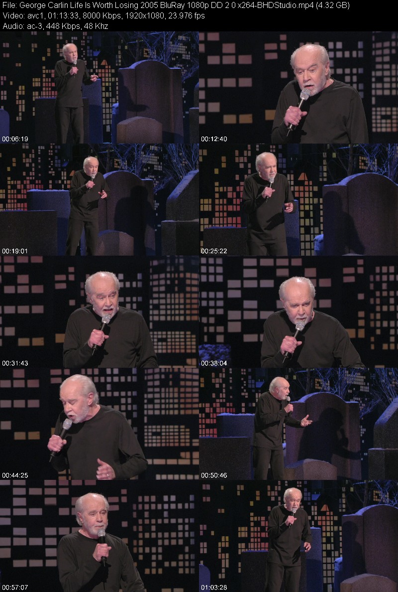 George Carlin Life Is Worth Losing 2005 BluRay 1080p DD 2 0 x264-BHDStudio 1785a001ad2582d0632aa40836229e71