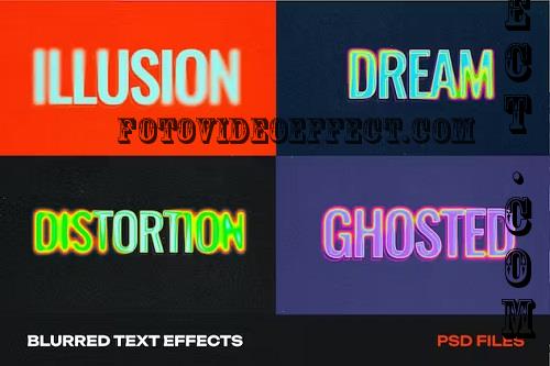 4 Blurred Text Effects - J2YJM45