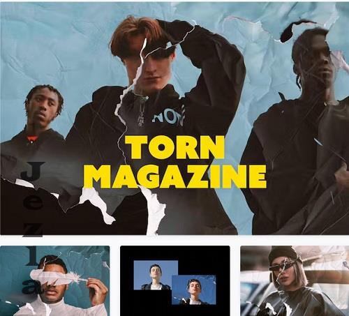 Torn Magazine Photo Effect - 91685653