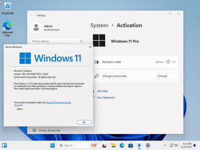 Windows 11 Pro 23H2 Build 22631.2792 (No TPM Required) Preactivated Multilingual December 2023 (x64)