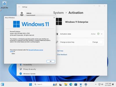 Windows 11 Enterprise 23H2 Build 22631.2792 (No TPM Required) Preactivated Multilingual  December 2023