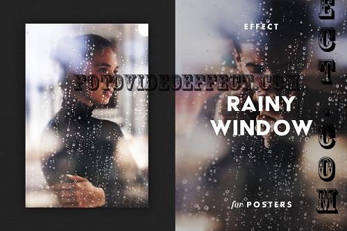 Rainy Window Effect for Posters - 7486449