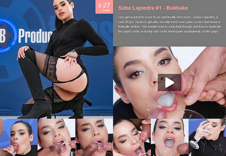 Saba Lapiedra #1 - Bukkake + Interview + BTS [PremiumBukkake] 2023