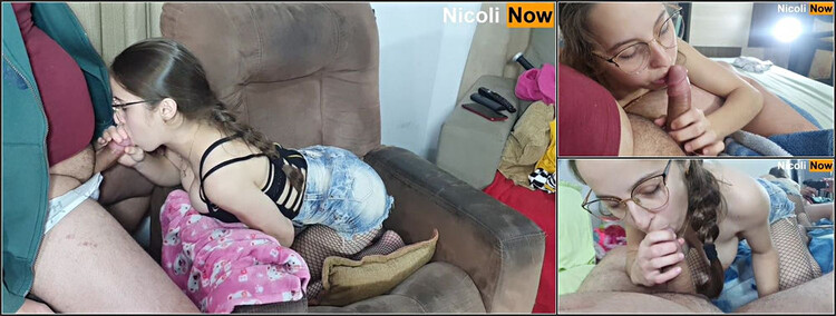 Nicoli Now - How Do You Rate This Blowjob? Nicoli Now Wants To Be a Good Girl!