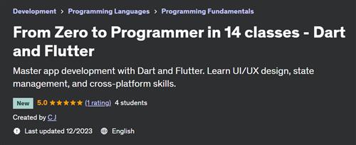 From Zero to Programmer in 14 classes – Dart and Flutter