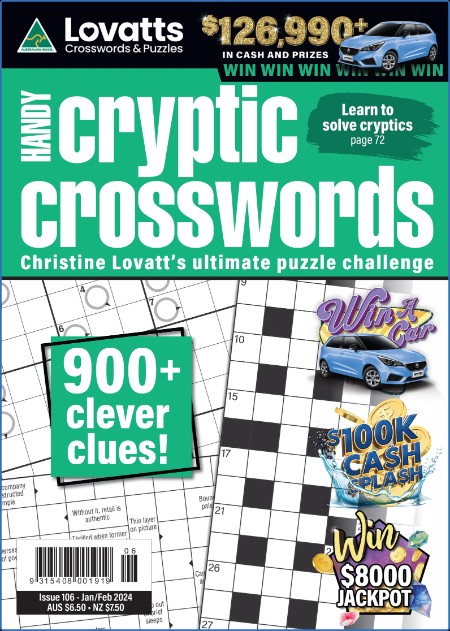 Lovatts Handy Cryptic - Issue 106 - January-February 2024