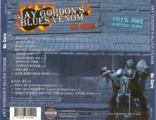 Jay Gordon's Blues Venom - No Cure [2011]  Lossless