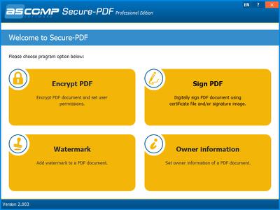 Secure-PDF Professional 2.005 Multilingual + Portable