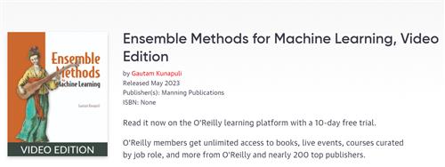 Ensemble Methods for Machine Learning, Video Edition