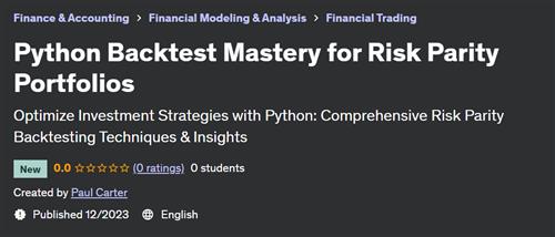 Python Backtest Mastery for Risk Parity Portfolios