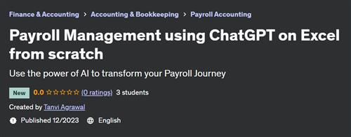 Payroll Management using ChatGPT on Excel from scratch