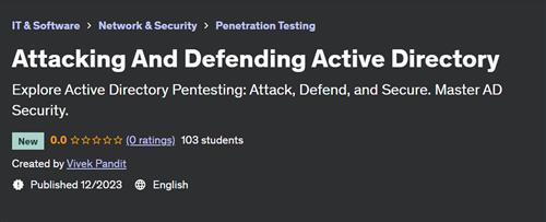 Attacking And Defending Active Directory (2023)