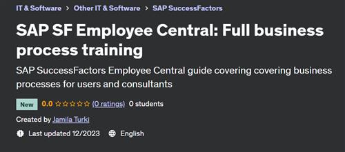 SAP SF Employee Central – Full business process training