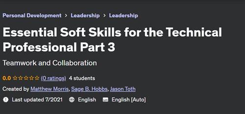 Essential Soft Skills for the Technical Professional Part 3