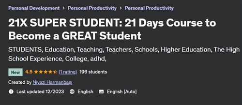 21X SUPER STUDENT – 21 Days Course to Become a GREAT Student