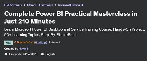 Complete Power BI Practical Masterclass in Just 210 Minutes