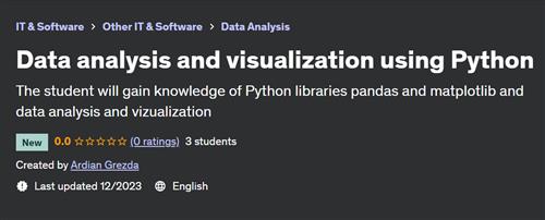 Data analysis and visualization using Python