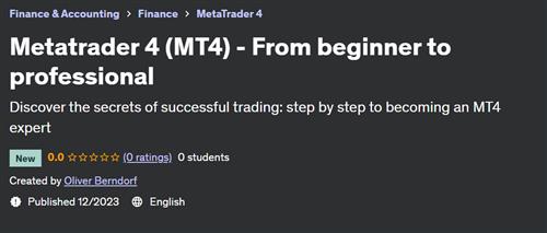Metatrader 4 (MT4) – From beginner to professional