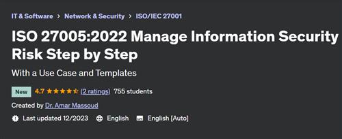 ISO 27005:2022 Manage Information Security Risk Step by Step