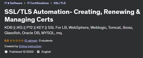 SSL/TLS Automation– Creating, Renewing & Managing Certs