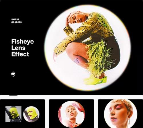 Fisheye Lens Photo Effect - 91668687