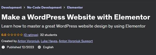 Make a WordPress Website with Elementor (2023)