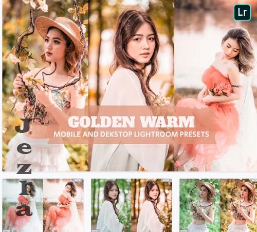 Golden Warm Lightroom Presets Dekstop and Mobile - QFASLYG