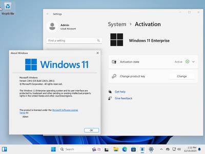 Windows 11 Enterprise 23H2 Build 22631.2861 (No TPM Required) Preactivated Multilingual December 2023 (x64)