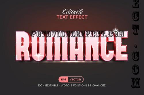 Romance Text Effect Pink Style - 91686467