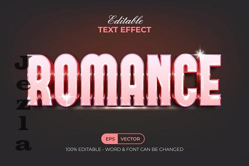 Romance Text Effect Pink Style - 91686467